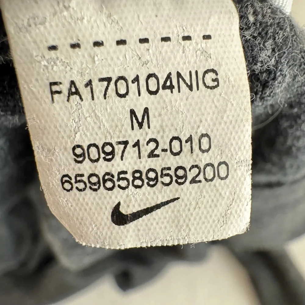 Nike Sportswear‎ Gym Vintage Full Zip Hoodie Charcoal Grey Men's Medium
